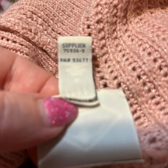 St. Johns Bay SMALL Pink Sweater "Fits Like A Large" - Picture 9 of 11
